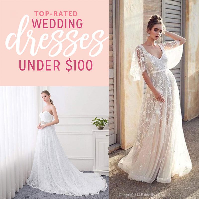 wedding dresses under 100